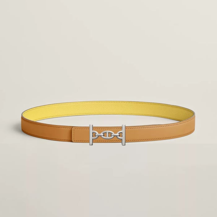 Lagune belt buckle & Reversible leather strap 24 mm