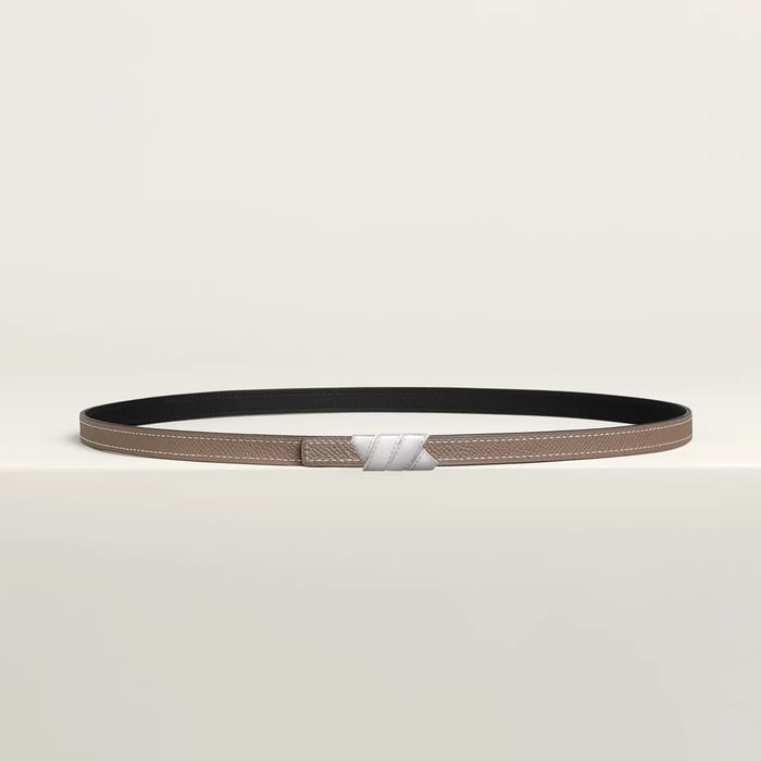 Ruban Belt Buckle & Reversible Leather Strap 13 MM
