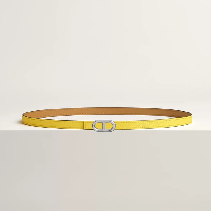 Maillon H Belt Buckle & Reversible Leather Strap 13 MM