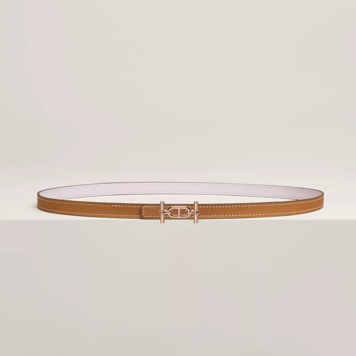 Ancre belt buckle & Reversible leather strap 13 mm