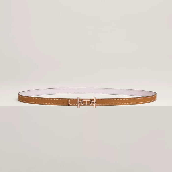 Ancre belt buckle & Reversible leather strap 13 mm