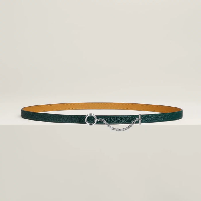 Carrousel Belt Buckle & Reversible Leather Strap 13 MM