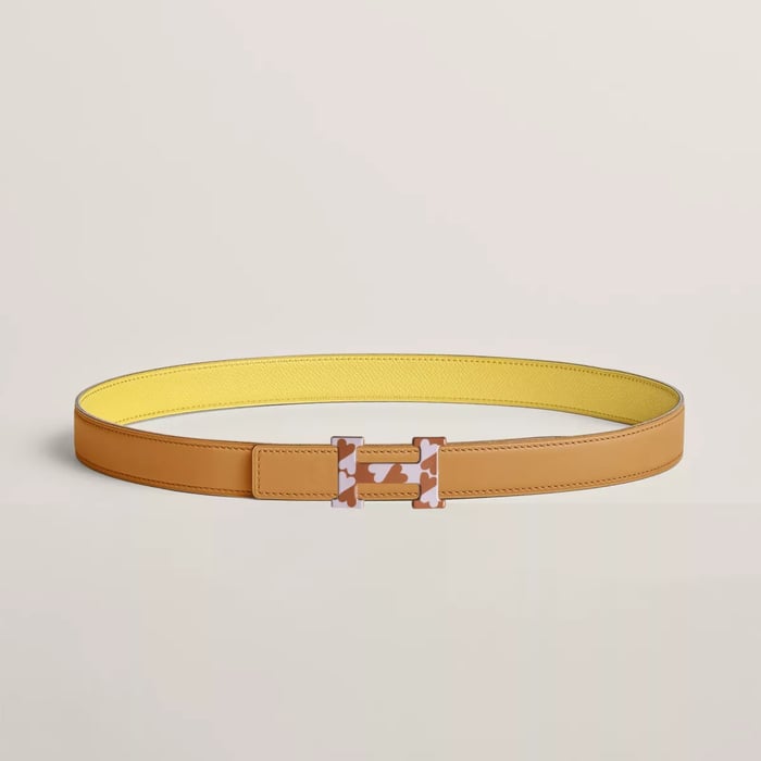 H Email Coeur belt buckle & Reversible leather strap 24 mm