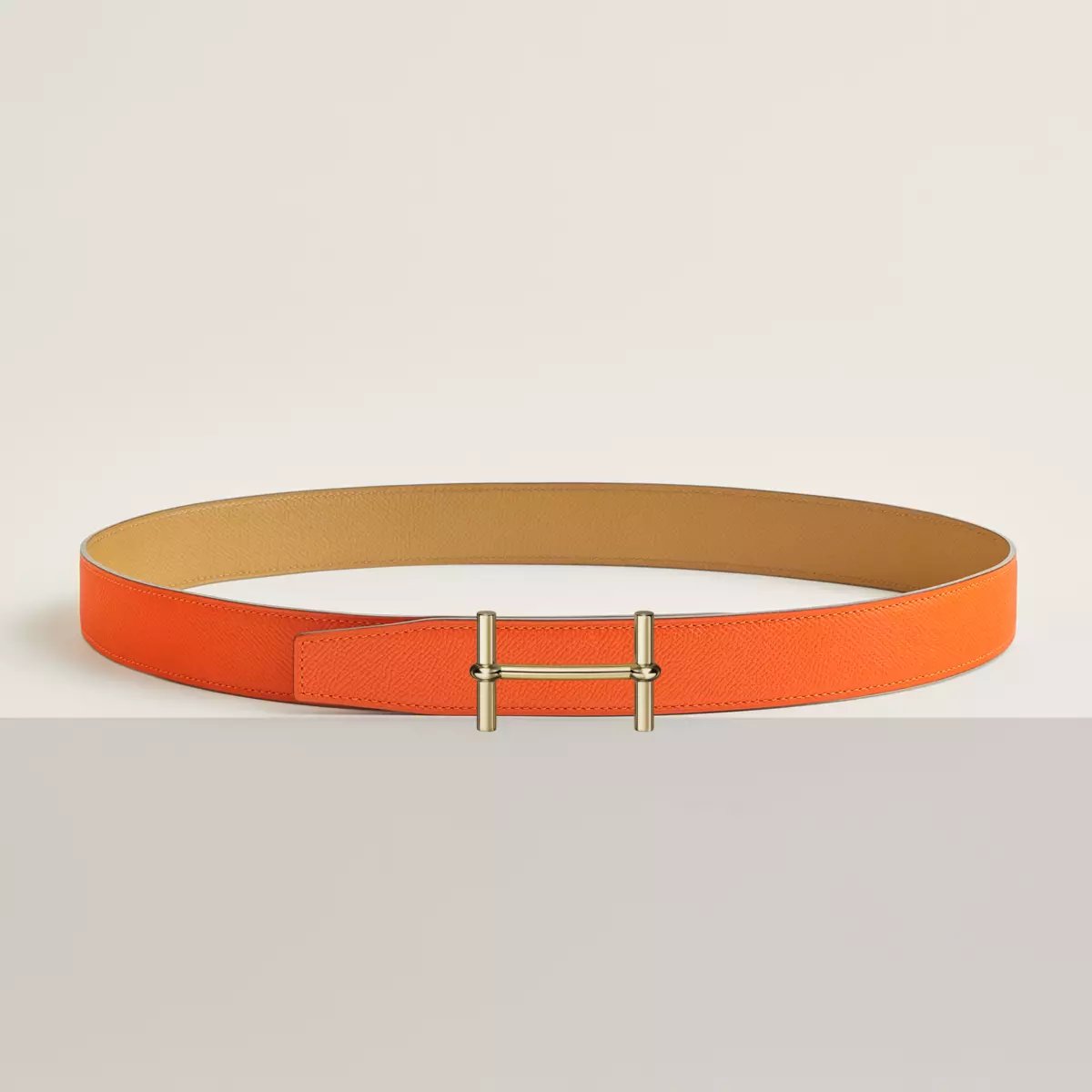 H d'Ancre belt buckle & Reversible leather strap 32 mm