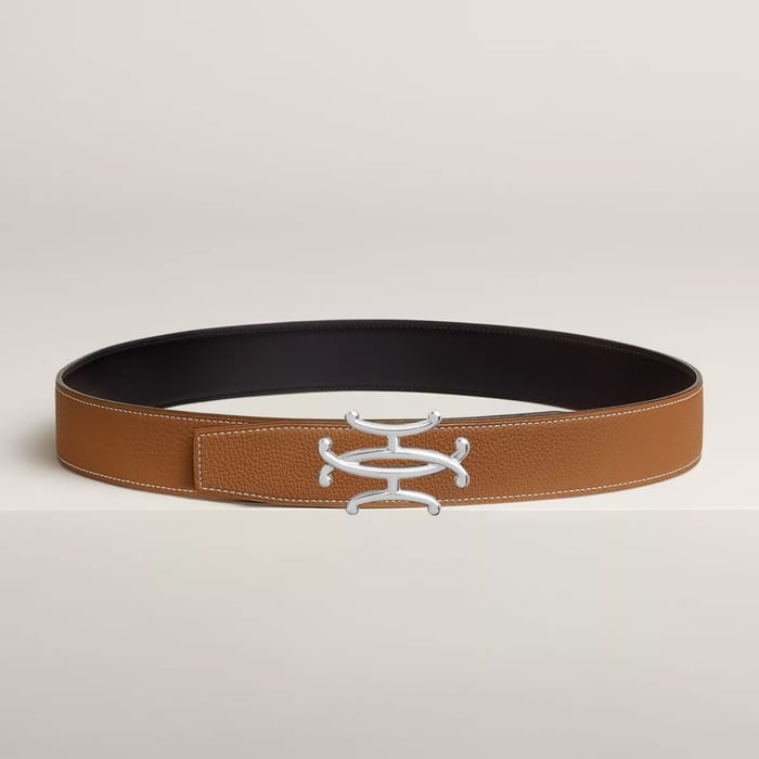 Neo Lift Belt Buckle & Reversible Leather Strap 38 MM