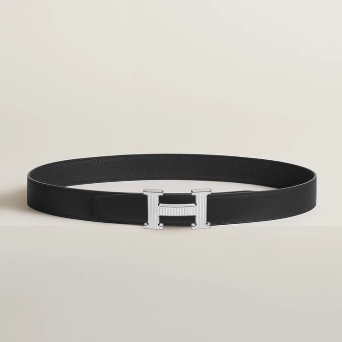 H Striee 벨트 버클 & 리버서블 가죽 스트랩 32mm