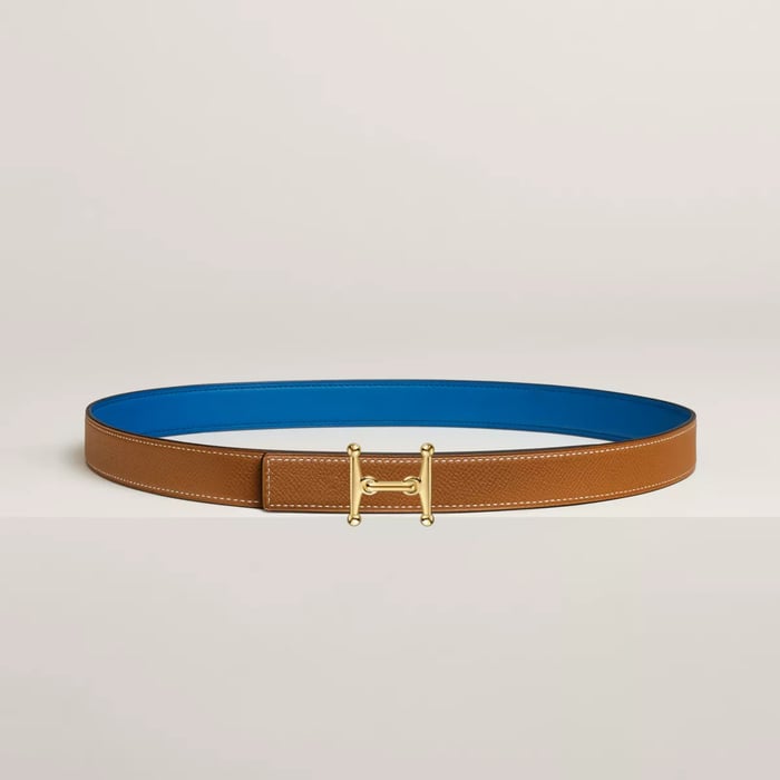 Mors H Belt Buckle & Reversible Leather Strap 24 MM