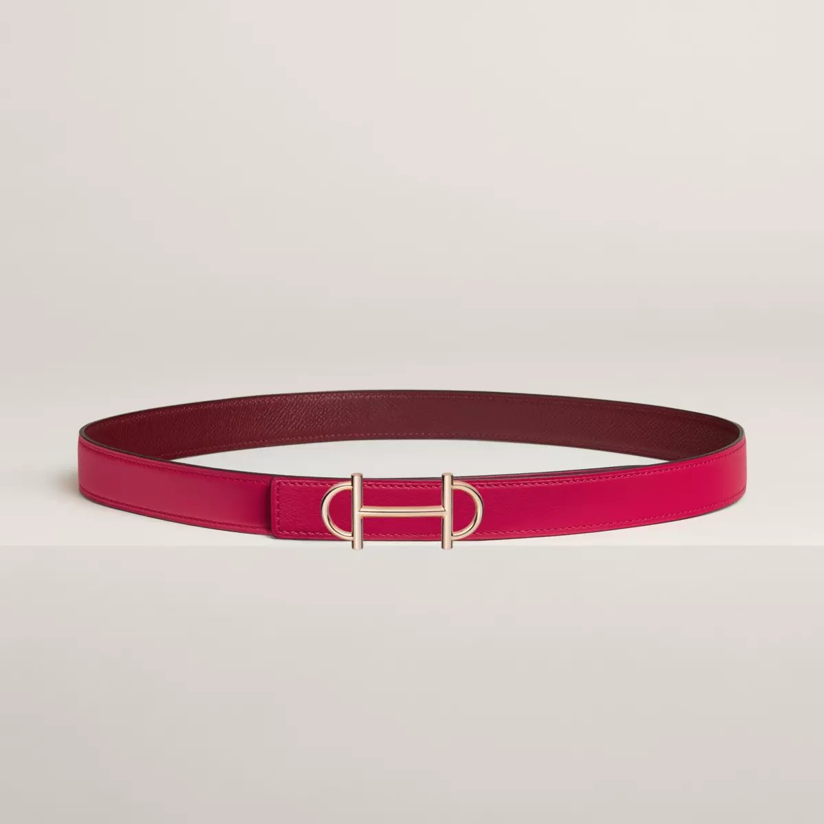 Gamma belt buckle & Reversible leather strap 24 mm