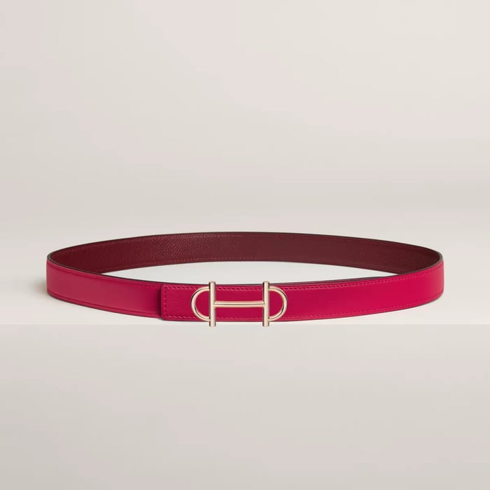 Gamma belt buckle & Reversible leather strap 24 mm