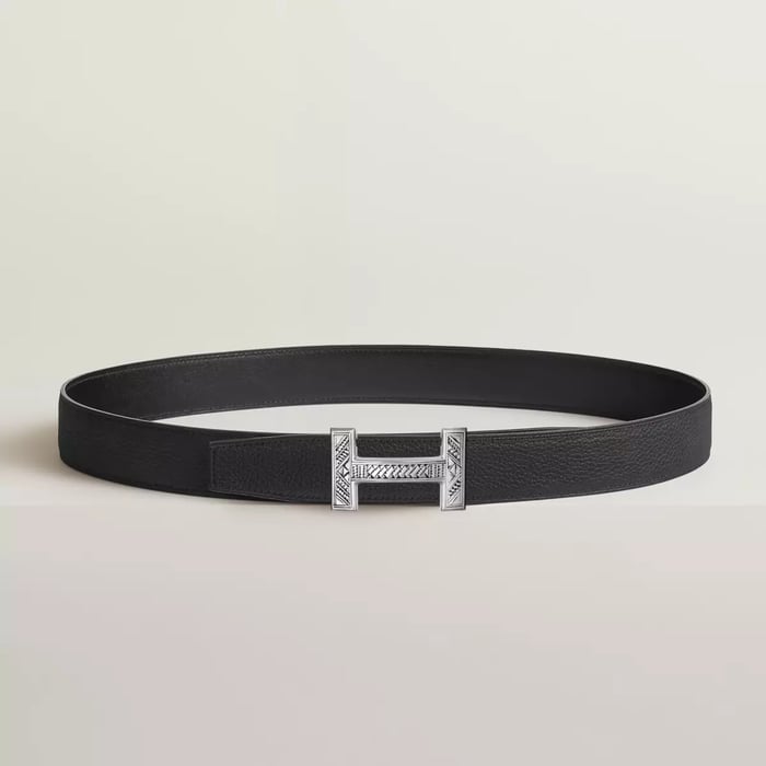 Quizz Touareg Belt Buckle & Reversible Leather Strap 32 MM