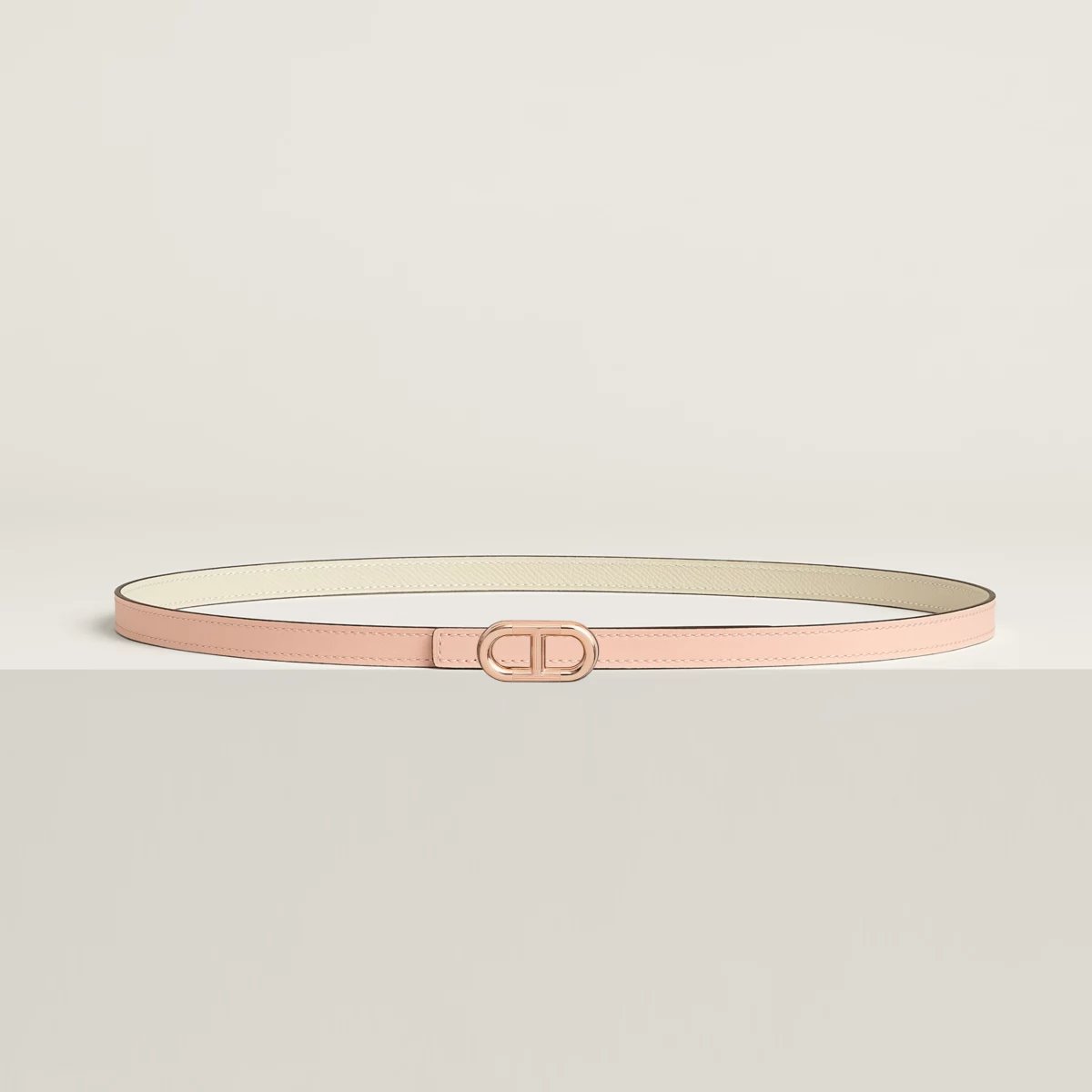 Boucle de ceinture Maillon H & Cuir de ceinture réversible 13 mm