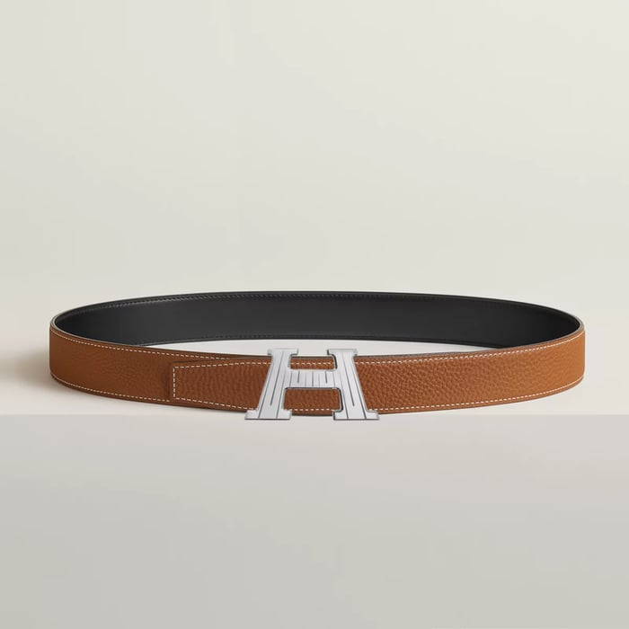 H Take Off 벨트 버클 & 리버서블 가죽 스트랩 32mm
