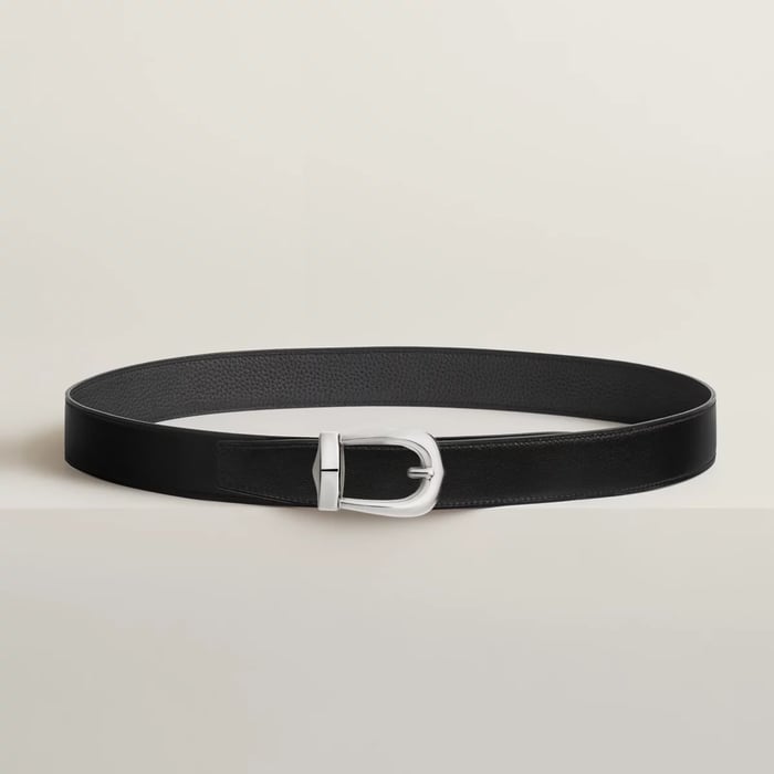 Bride d'Apparat Belt Buckle & Reversible Leather Strap 32 MM