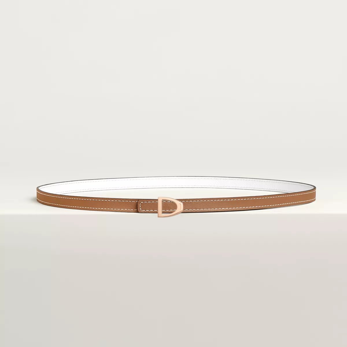 Cavaliere belt buckle & Reversible leather strap 13 mm