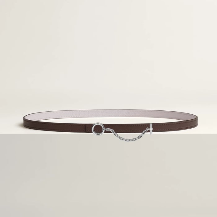 Carrousel belt buckle & Reversible leather strap 13 mm