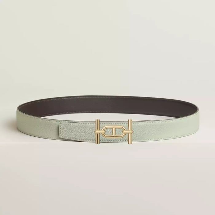 Ancre Belt Buckle & Reversible Leather Strap 32 MM
