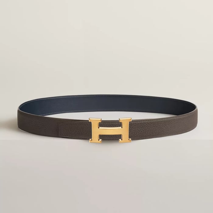H 벨트 버클 & 리버서블 가죽 스트랩 32mm