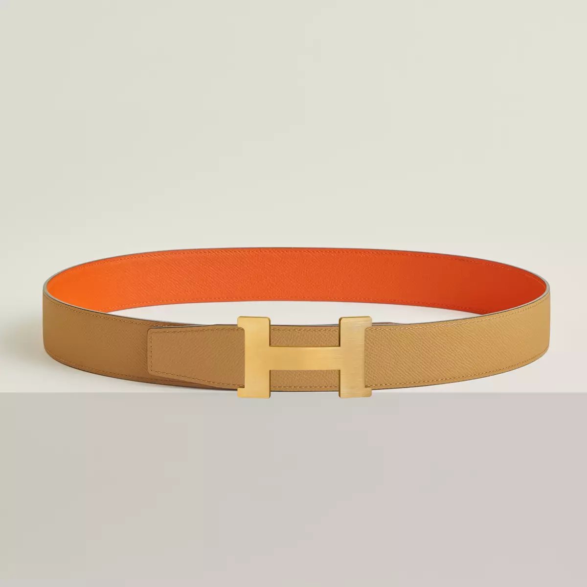 Constance belt buckle & Reversible leather strap 38 mm