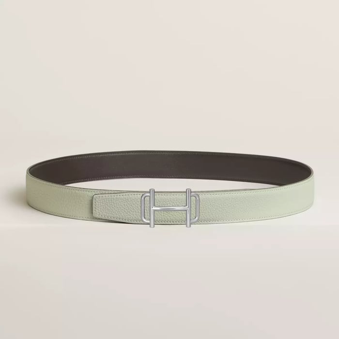 Royal Belt Buckle & Reversible Leather Strap 32 MM