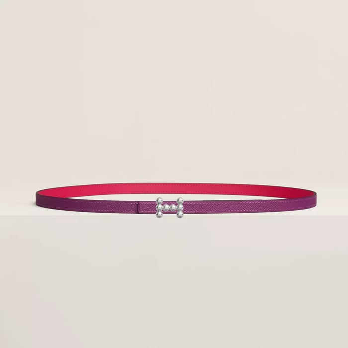 Bubble Belt Buckle & Reversible Leather Strap 13 MM