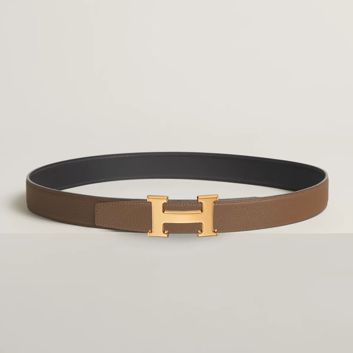 H 벨트 버클 & 리버서블 가죽 스트랩 32mm