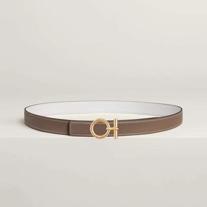 Flot Belt Buckle & Reversible Leather Strap 24 MM