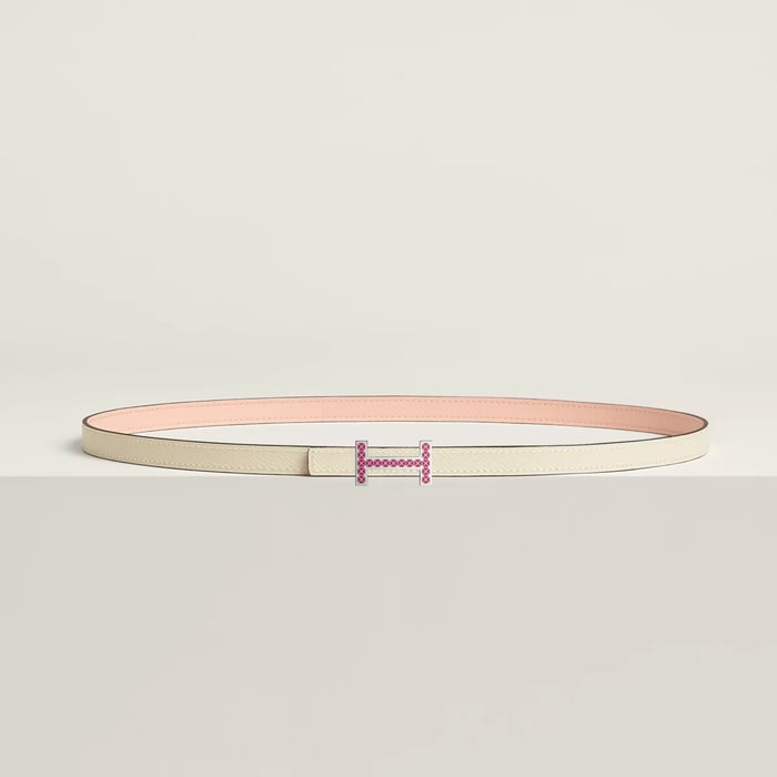 Focus Medor Laquee Belt Buckle & Reversible Leather Strap 13 MM