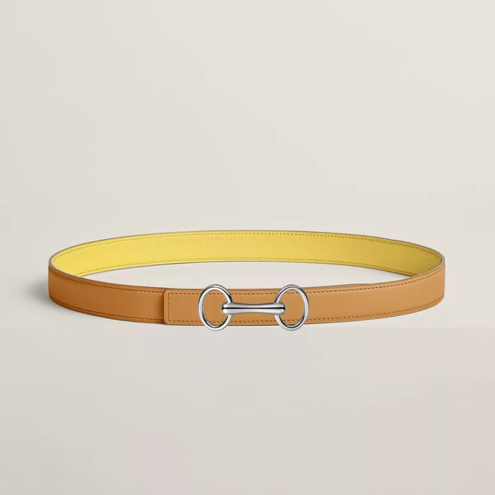 Heritage belt buckle & Reversible leather strap 24 mm