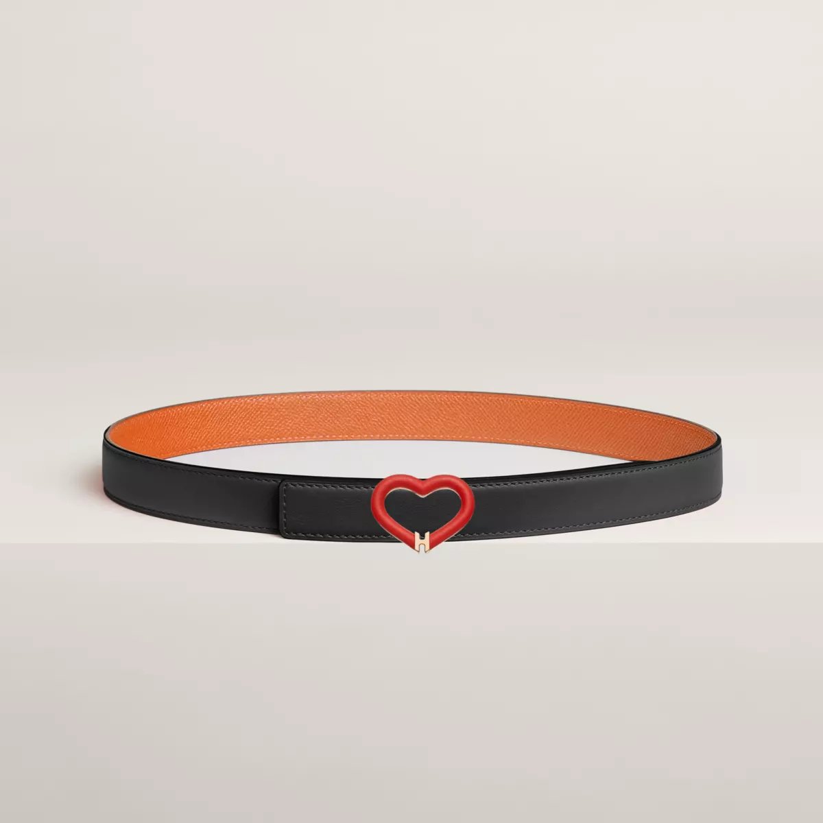 Plein Coeur belt buckle & Reversible leather strap 24 mm