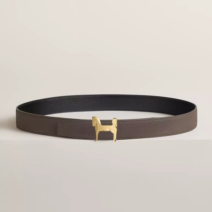 Panache Belt Buckle & Reversible Leather Strap 32 MM
