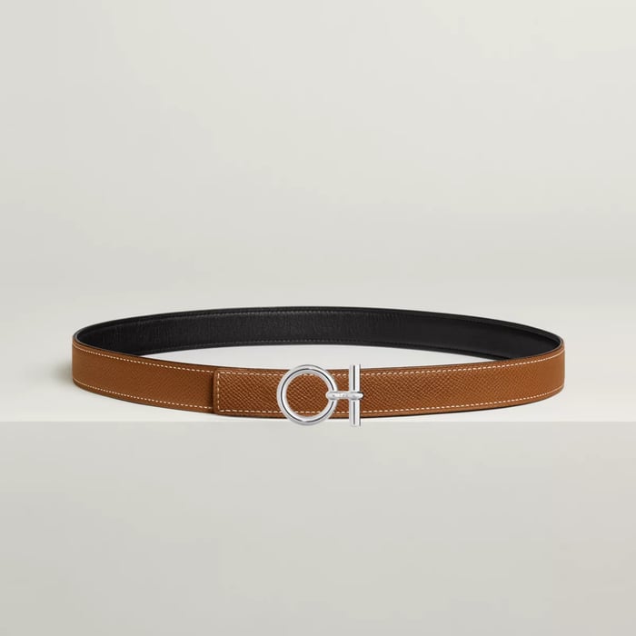 Flot Belt Buckle & Reversible Leather Strap 24 MM