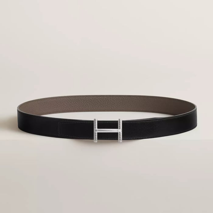 Hisseo Belt Buckle & Reversible Leather Strap 32 MM