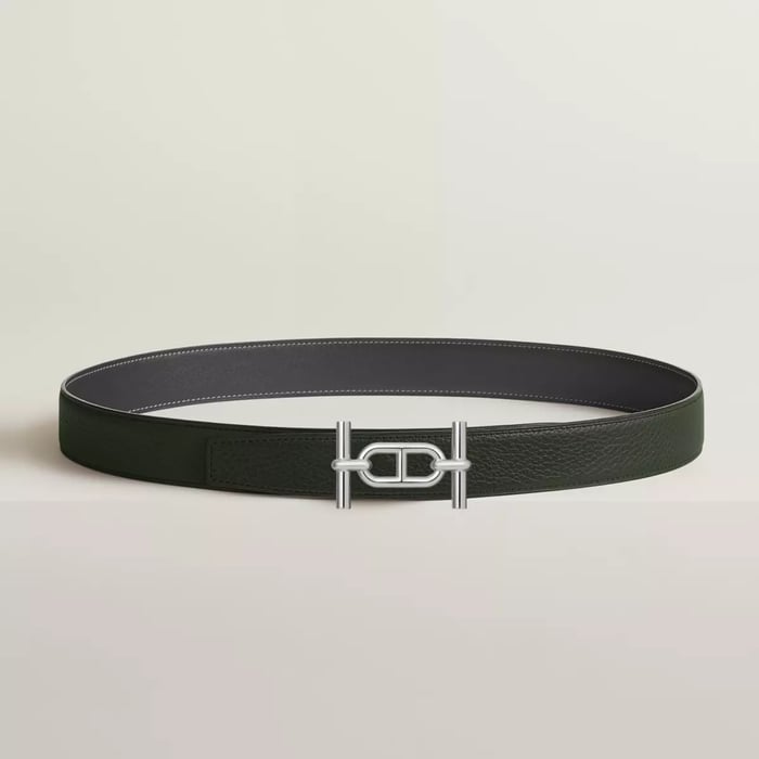 Ancre Belt Buckle & Reversible Leather Strap 32 MM