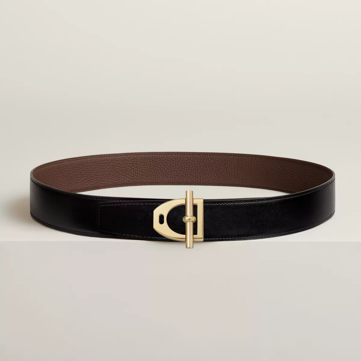 Neo Etrier belt buckle & Reversible leather strap 38 mm
