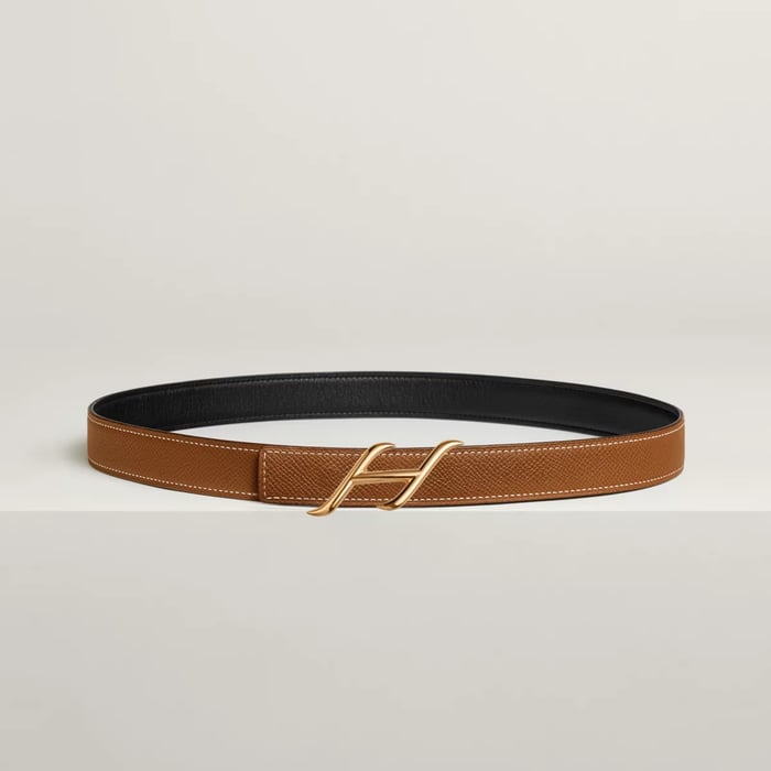 Hdn Belt Buckle & Reversible Leather Strap 24 MM