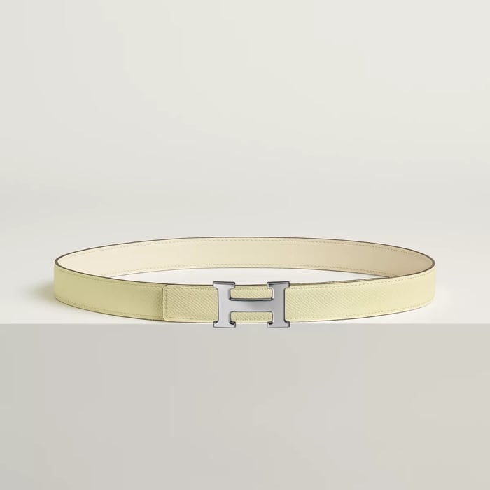 Mini H Belt Buckle & Reversible Leather Strap 24 MM