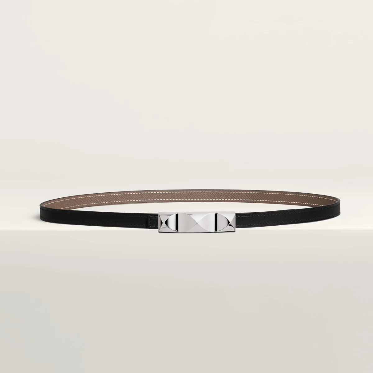 Infini belt buckle & Reversible leather strap 13 mm