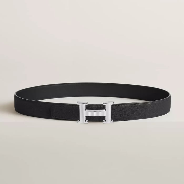 H Striee 벨트 버클 & 리버서블 가죽 스트랩 32mm