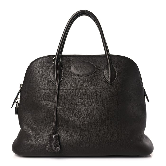 Hermès Bolide top-handle bag in brown leather