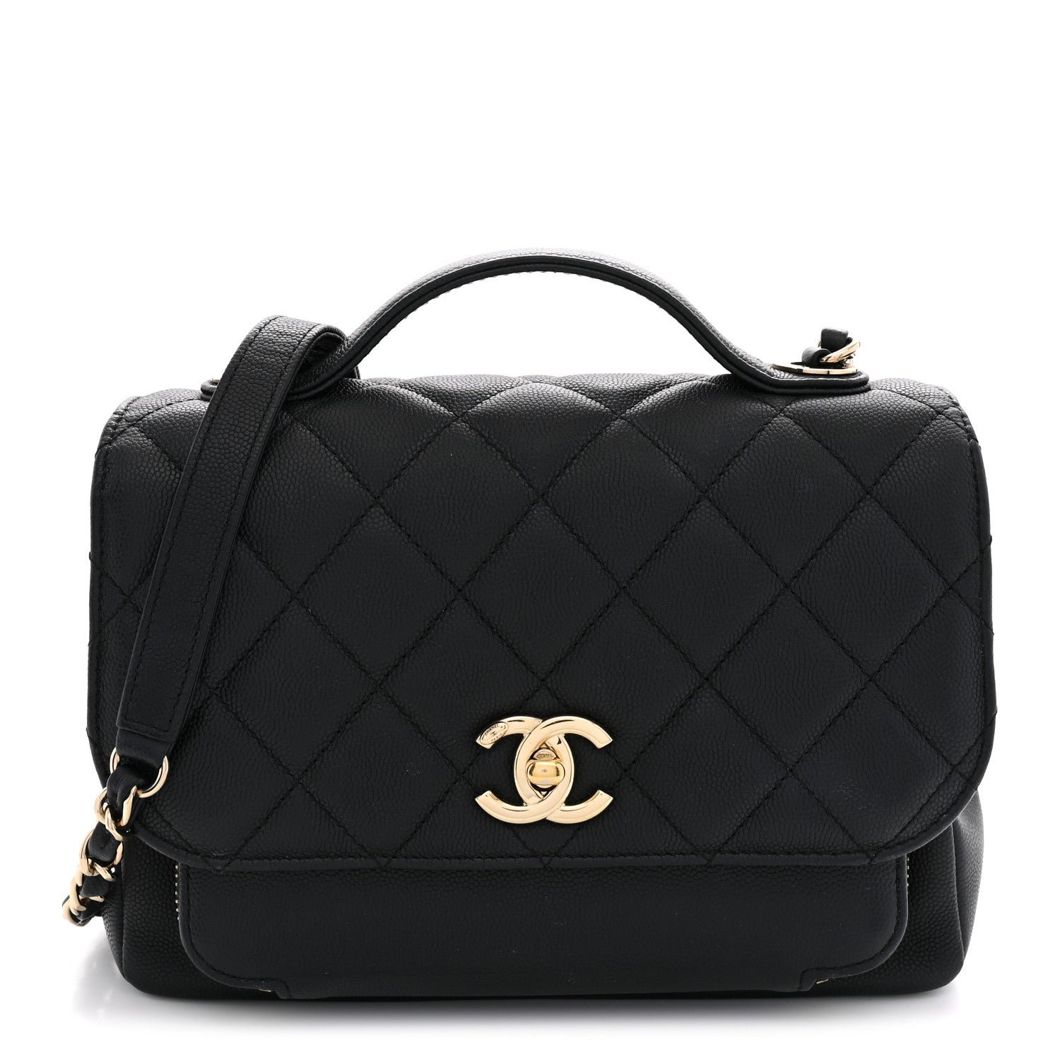 Chanel Caviar Quilted Medium Business Affinity Flap Black
