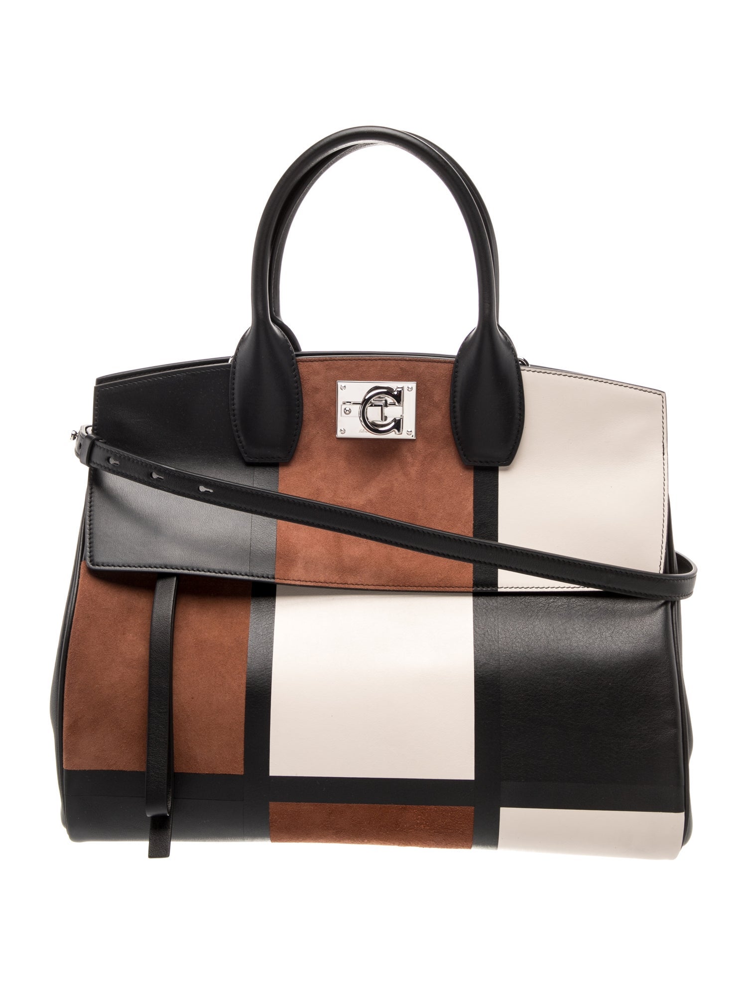 Ferragamo Leather Top Handle Bag