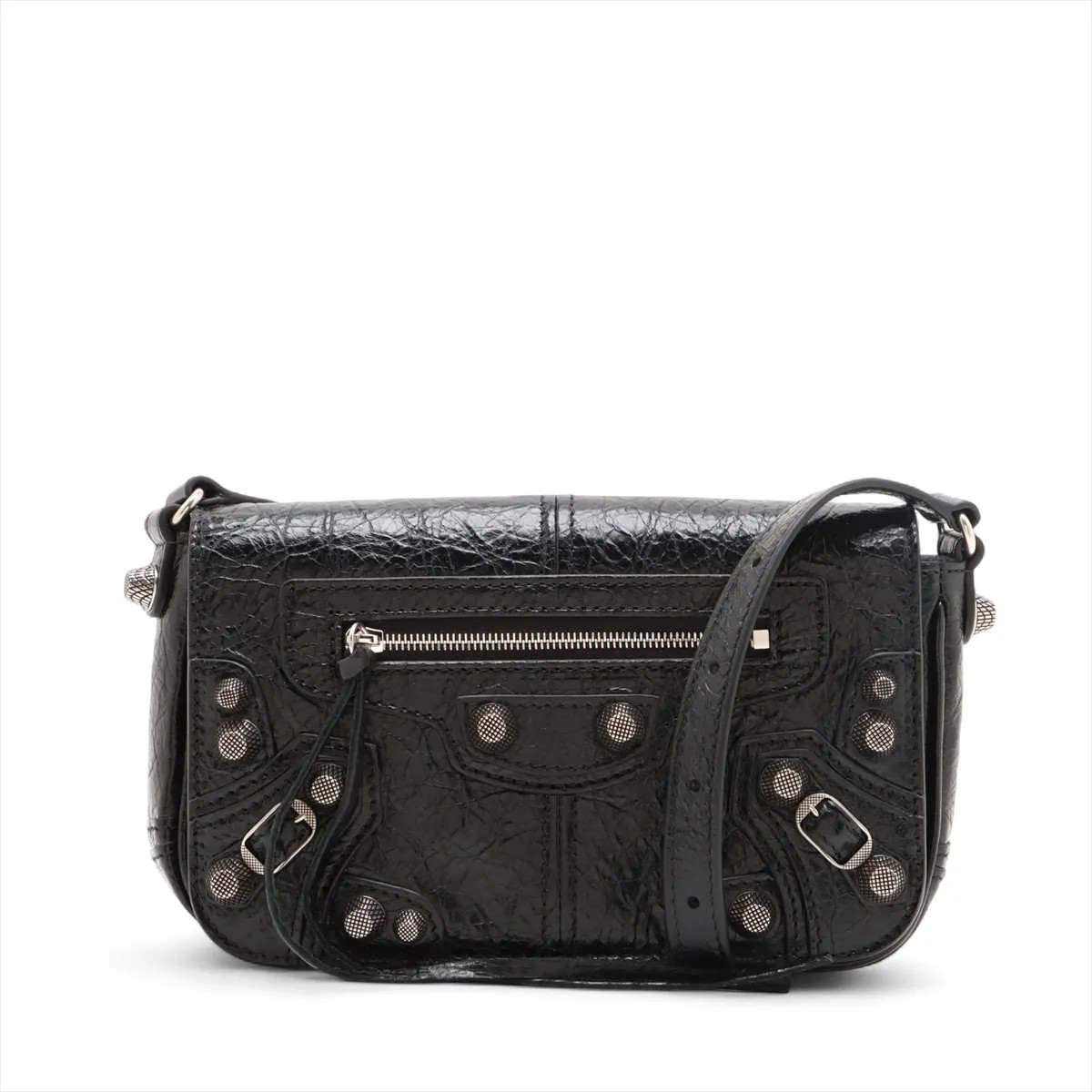Balenciaga Le Kagor Leather Shoulder bag Black 781911