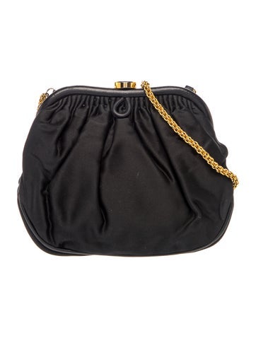 Satin Clutch w/ Chain