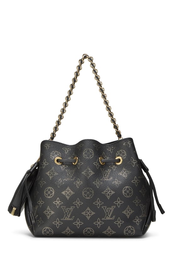 Black Monogram Mahina Bella Bucket Bag