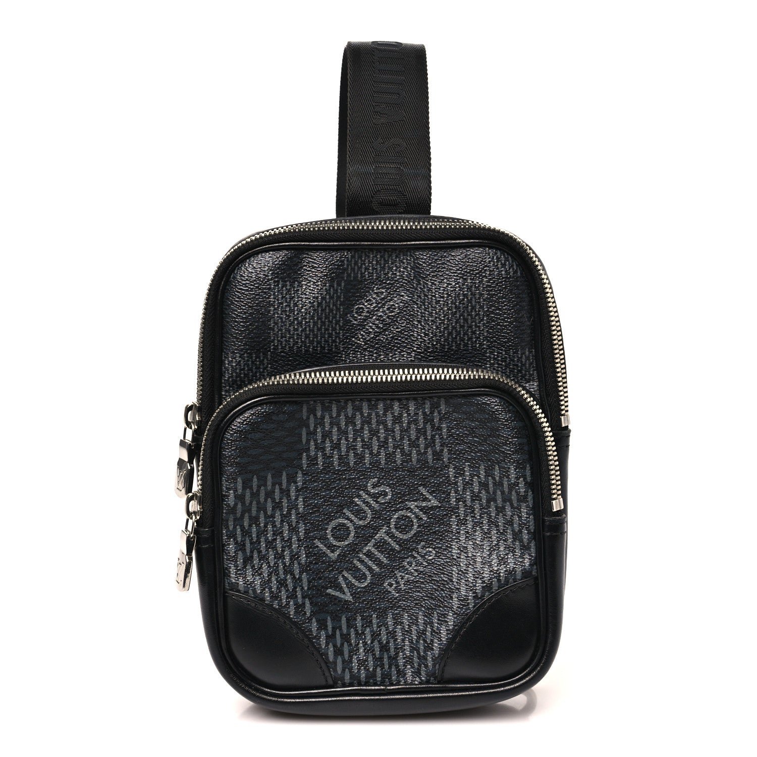 Louis Vuitton Damier Graphite 3D Amazone Sling Bag Black
