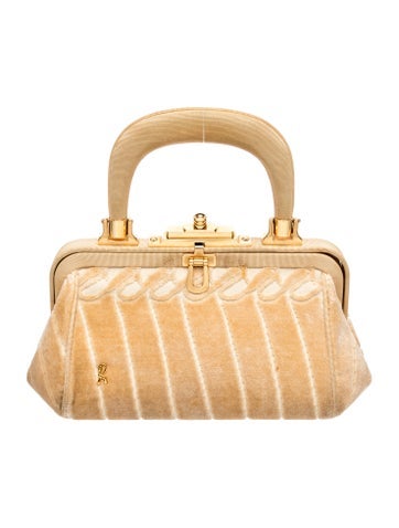Roberta di Camerino Velvet Top Handle Bag