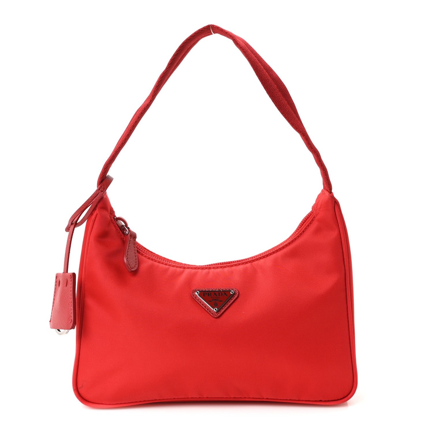 Prada Tessuto Nylon Mini Re-Edition 2000 Bag Rosso