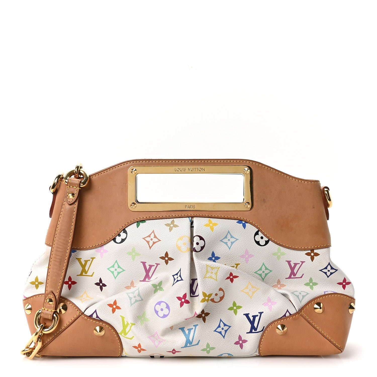 Louis Vuitton Monogram Multicolor Judy MM White