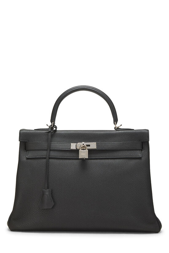 Hermes Black Togo Kelly Retourne 35