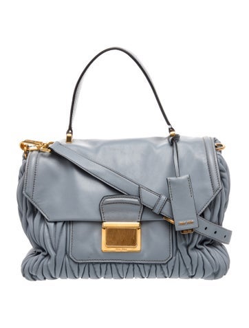 Miu Miu Leather Top Handle Bag